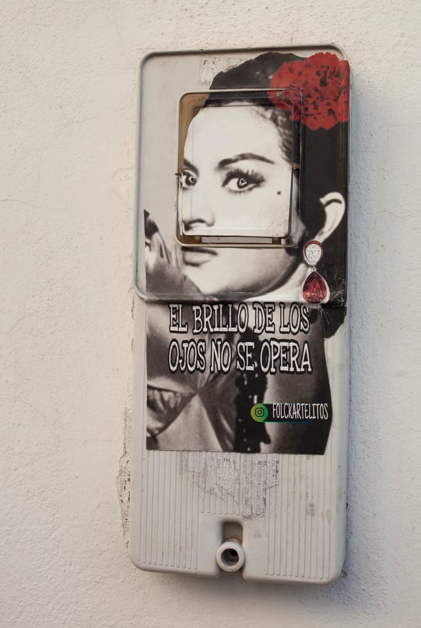 El arte callejero disfruta de la cultura jerezana e incluye a Lola Flores en su arte.