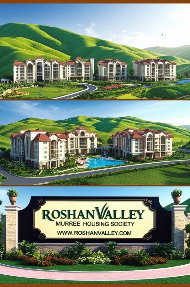 a sign for roshhan valley housing