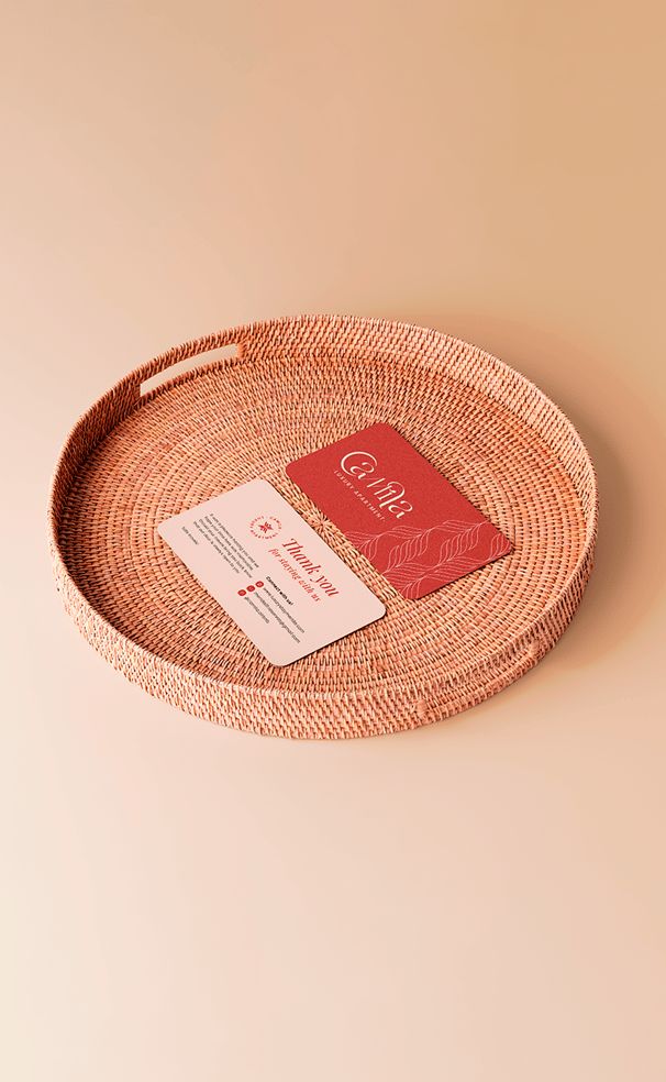 Custom brand elements for camila tailored to create a strong visual impact