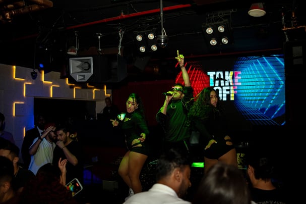 Dancers and Signer, Take Off OFFICIAL, SKYLUX CONRAD Dubai| NBmore