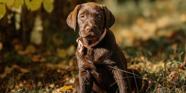 Welpe im Wald – Hundetraining für Welpen in Göttingen
