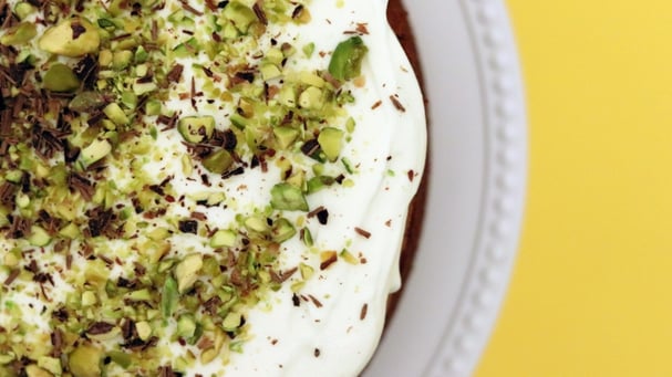 Orange, Almond, & Rose Cream Cake