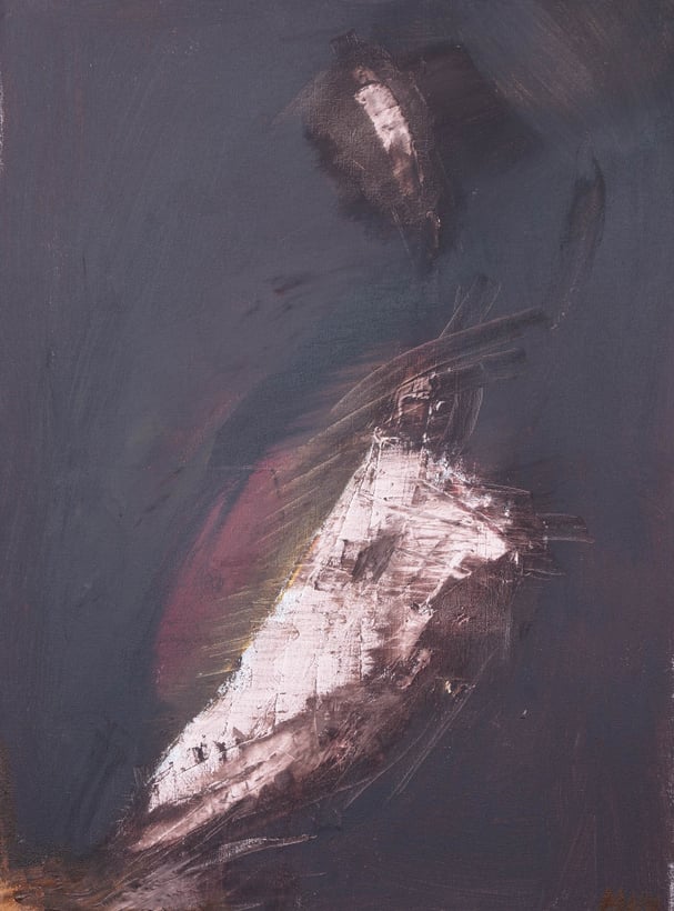 FADO series  I. / Sold /300euro/2021/ 70x50/Acrylic painting, mixed media