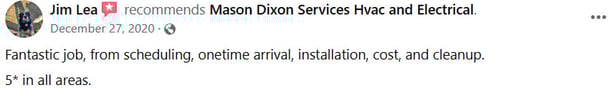 Testimonial 1: Fantastic job from start to finish