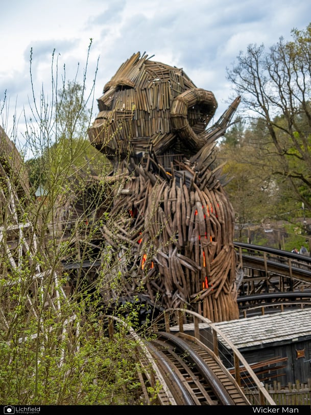 The Wicker Man wooden statue