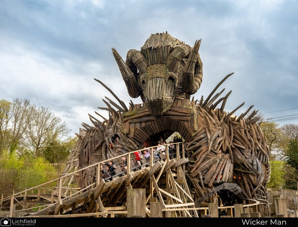 The Wickerman ride with a car of people