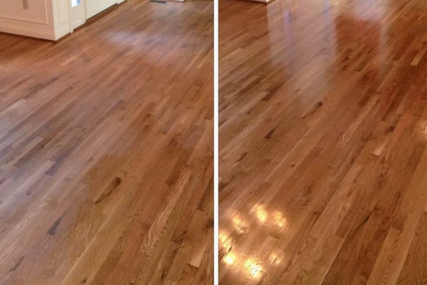"Hardwood Floor Cleaning in Daytona Beach by TEC Floor Services."