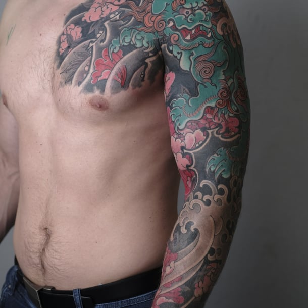 Japanische traditionelle irezumi Deutschland 