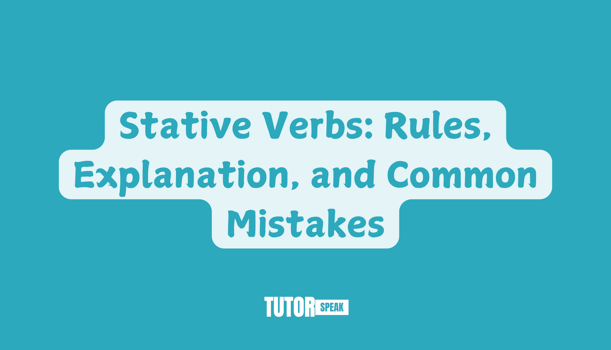 Stative Verbs: Rules, Explanation, and Common Mistakes