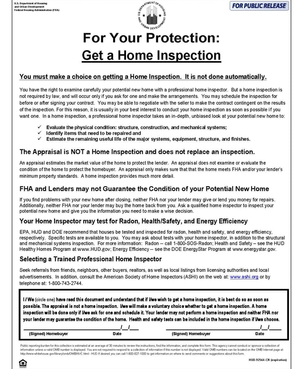 Why you need a home inspection