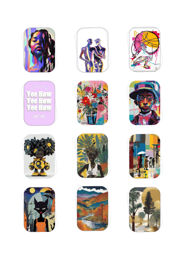 a bunch of pictures of different types of art, 2024 art schedule