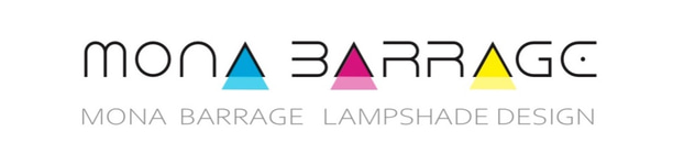 Mona Barrage lampshade design logo