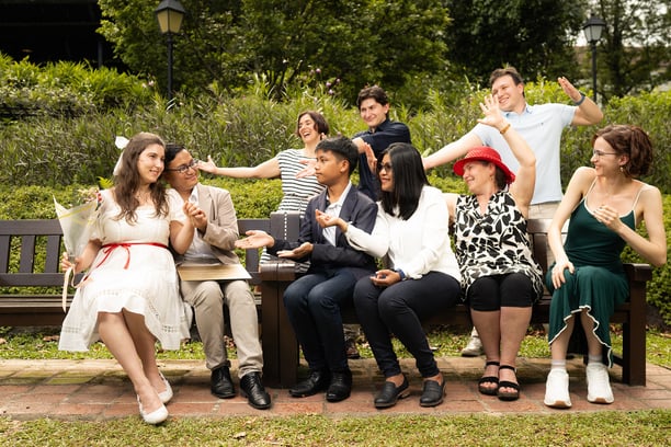 wedding family photo singapore fort canning park