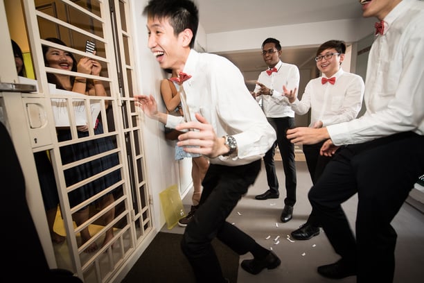 wedding photography singapore gatecrashing game
