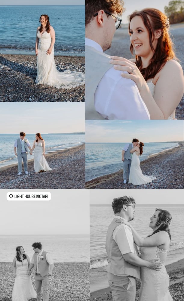 wedding moments at beach