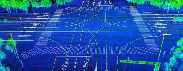 a large area with a large area of blue and green