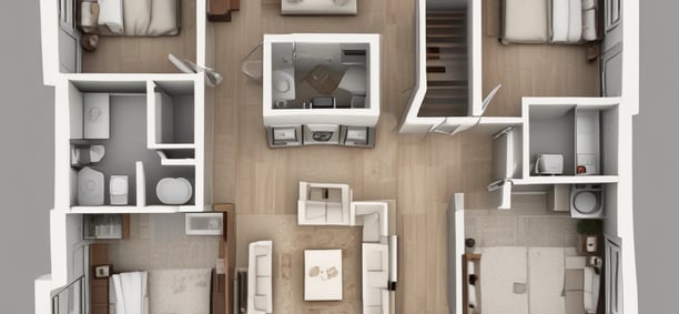 A drawing of a floor plan of a building