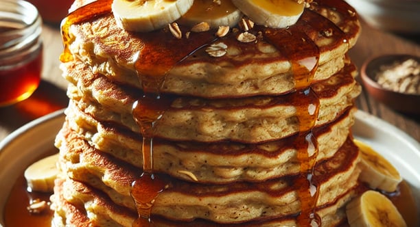 Banana Oat Pancakes (Egg-Free & Vegan)