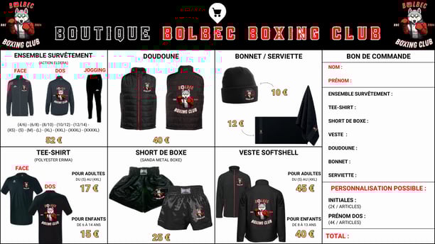 "Image de la boutique officielle du club, présentant des vêtements et accessoires à télécharger