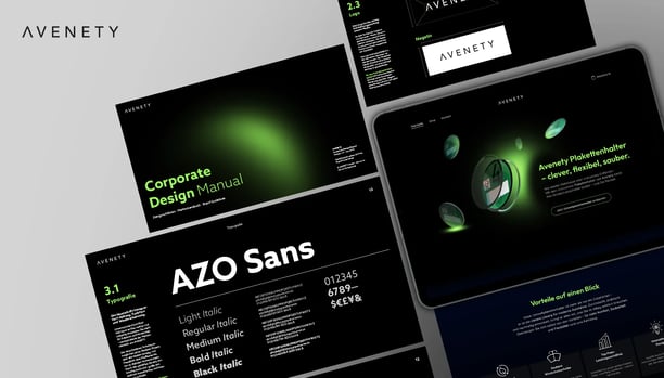 Mockup, Avenety, Coporate Design, Screendesign