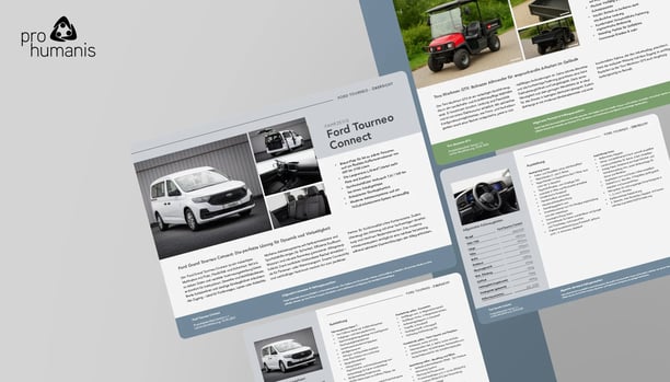 Mockup, Pro Humanis, Datenblätter für Social Sponsoring