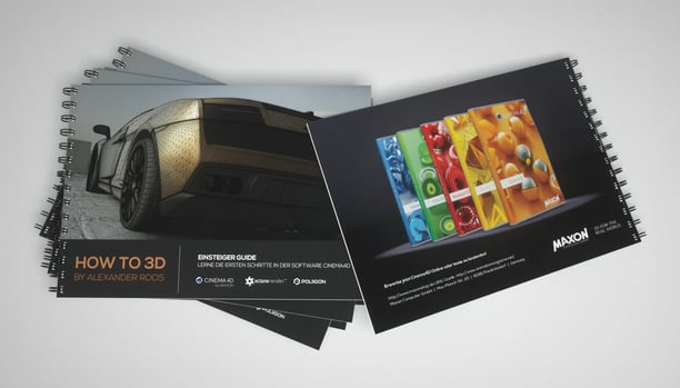 Mockup, Abschlussprojekt, How to 3D, Einsteigerguide, Buch für Cinema4D