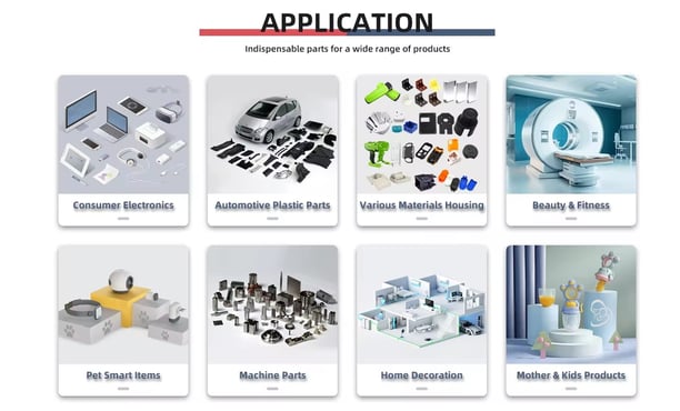 a variety of different types of machines and accessories