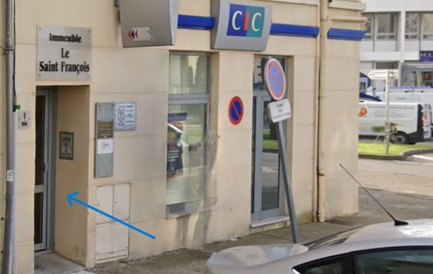 entrée du cabinet de grognard marine