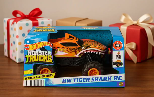 Monster Trucks Tiger Shark en empaque