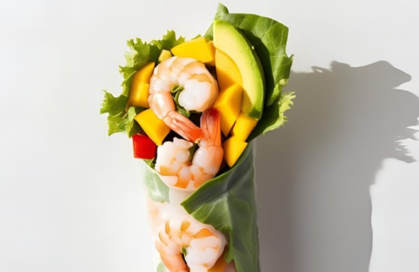 Summer Rolls Crevettes Mangue Avocat Rouleau de Printemps