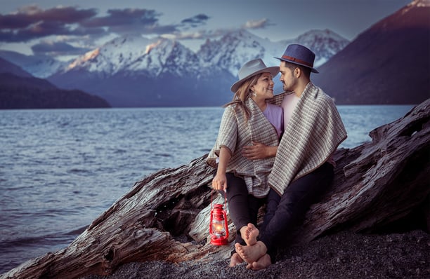 sesion de fotos para parejas en Bariloche. Fotografia en Bariloche
