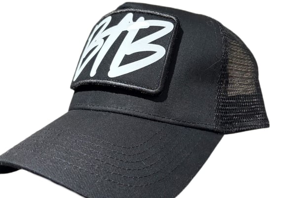 Black trucker cap with BTB logo
