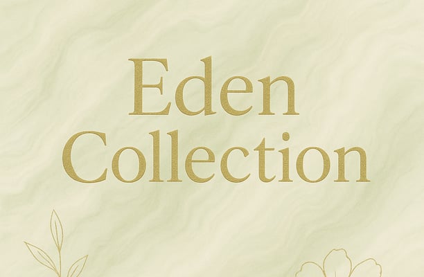 an image with a floral design with the text Eden collection