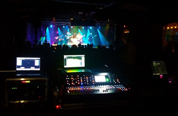 Mixing Live Sound event featuring Andy Timmons, Christone Kingfish Ingram, and Andy Wood