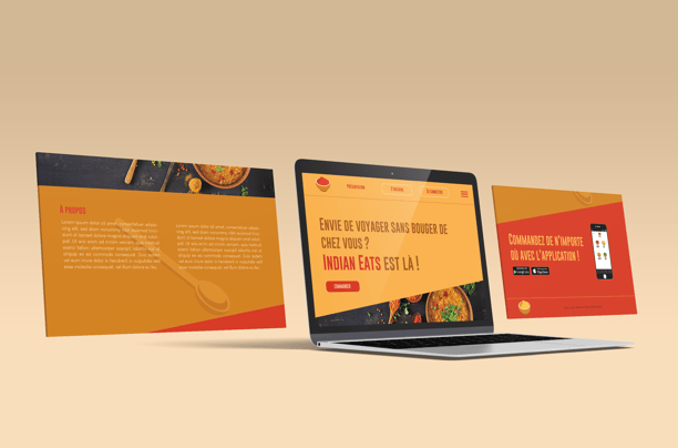 Mockup site Indian Eats