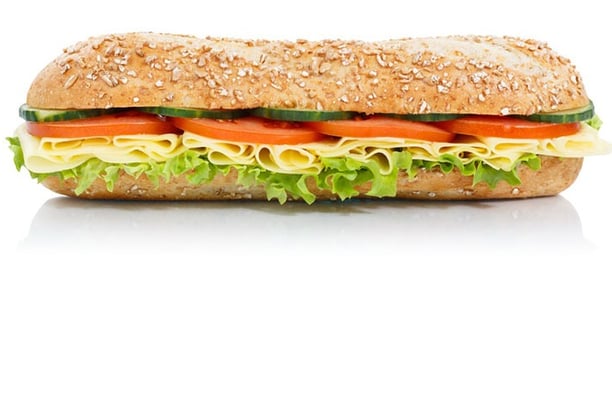 sub 6inch multigrain sandwich loaded with godness. try it, promise you will start beleiving it.