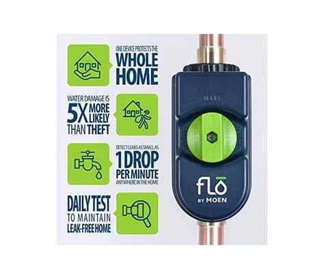 Flo by Moen, Moen Flo, Flo, Premium Feature, Plumbing, Shut off , Automatic, Automatic shutoff, 