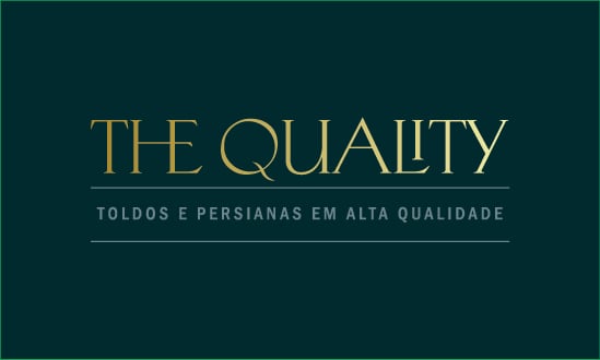 LOGOMARCA DA EMPRESA THE QUALITY- PERSIANAS E TOLDOS DE ALTA QUALIDADE, DE ARAÇATUBA SP