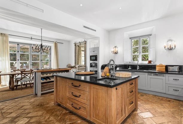 Beautifully appointed luxury kitchen at Finca Santa Katerina