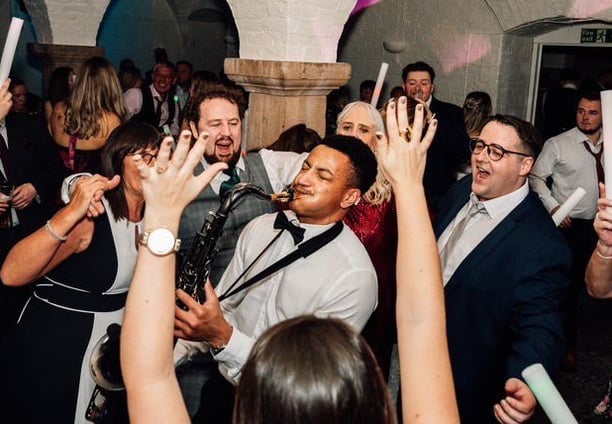Saxophonist Wedding Party Lights Sax Player DJ Ibiza