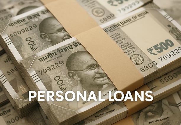 Indian Currency Bundle for personal loans