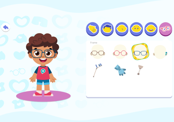 Children get an avatar that looks just like them, and play the Poikilingo app