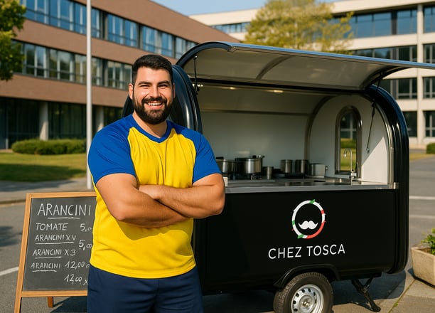 Présence en entreprise ou campus du Food Truck de "Chez Tosca"