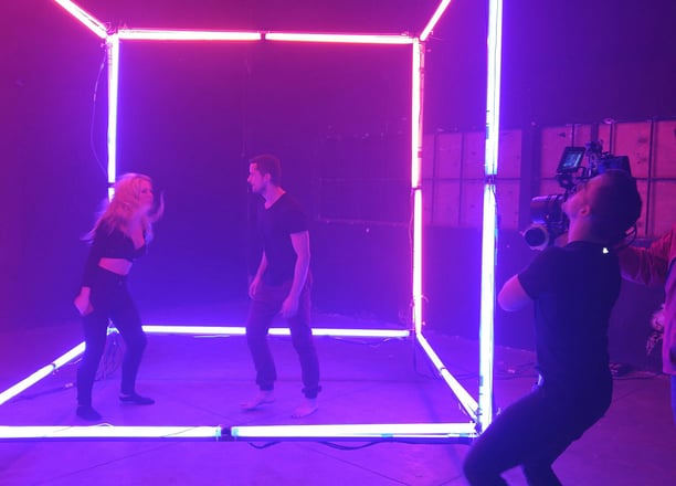 Music video production BTS