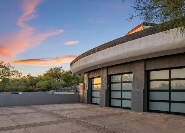 Frosted Glass Garage Doors ManCave