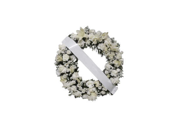 Coroa de Flores Arco Americano Branca consolare