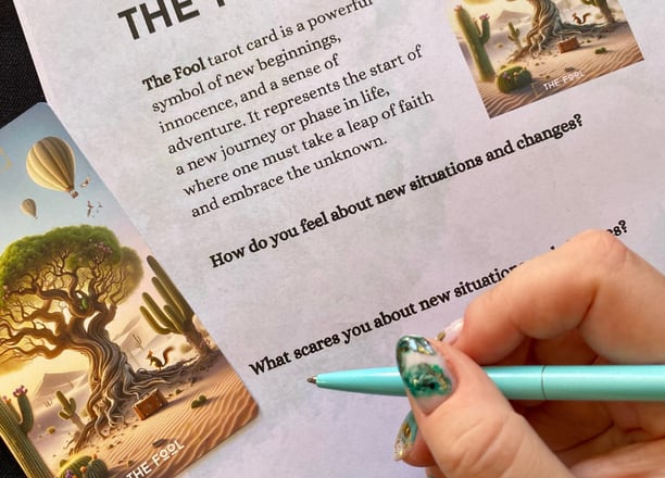 self-development course, the fools journey, tarot journey