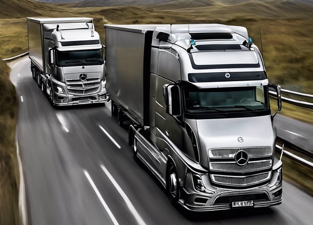 a large white truck
