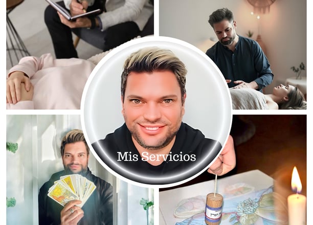 un collage den fotos sobre los servicios que realizo en consulta y online