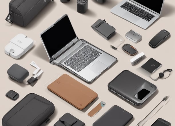 a display of different types of electronic devices